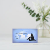 ワールドビジネスカードのセーリング 名刺 (スタンド正面)