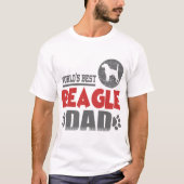 ワールドビーグル最高のパパ Tシャツ (正面)