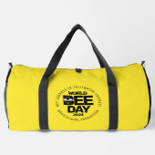 ワールドビーデイイエローブラック受粉者 ダッフルバッグ (裏面)