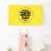 ワールドビーデイイエローブラック受粉者 横断幕 (インサイチュ)