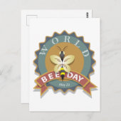 ワールドビーデー5月20日 ポストカード (正面/裏面)