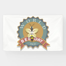 ワールドビーデー5月20日 横断幕