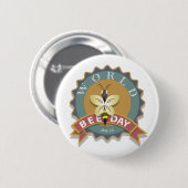 ワールドビーデー5月20日 缶バッジ (正面&裏面)