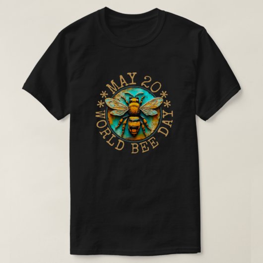 ワールドビーデー5月20日 Tシャツ (デザイン正面)