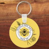 ワールドビーデー キーホルダー (正面)