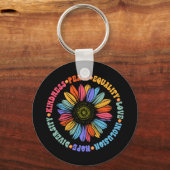ワールドピースサポーターひまわりフローラ装具の種類 キーホルダー (正面)