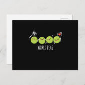 ワールドピースビーガンビーガン野菜豆 ポストカード (正面/裏面)