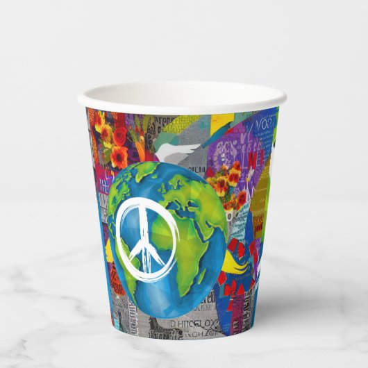 ワールドピース紙カップ 紙コップ (正面)