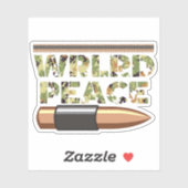 ワールドピース軍隊迷彩テクスチャ シール (シート)