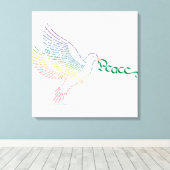 ワールドピース鳩キャンバス印刷 キャンバスプリント (インサイチュ (ウッドフロア))