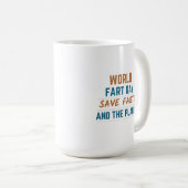 ワールドファルト救デーファーツと惑星 コーヒーマグカップ (正面右)