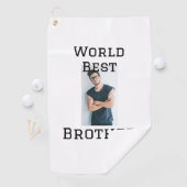 ワールドブラザー最高の追加ネーム文字スポーツ文字simpl ゴルフタオル (インサイチュ)