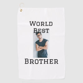 ワールドブラザー最高の追加ネーム文字スポーツ文字simpl ゴルフタオル