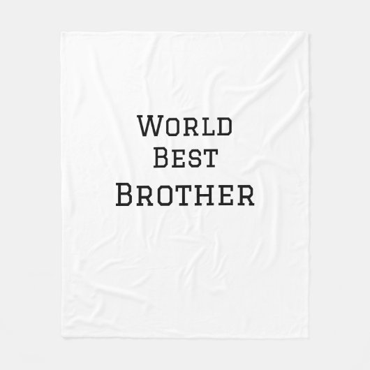 ワールドブラザー最高の追加ネーム文字スポーツ文字simpl フリースブランケット (正面)