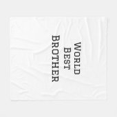 ワールドブラザー最高の追加ネーム文字スポーツ文字simpl フリースブランケット (正面(横))