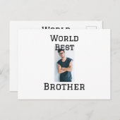 ワールドブラザー最高の追加ネーム文字スポーツ文字simpl ポストカード (正面/裏面)