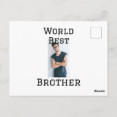 ワールドブラザー最高の追加ネーム文字スポーツ文字simpl ポストカード (裏面)