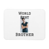 ワールドブラザー最高の追加ネーム文字スポーツ文字simpl マグネット (横)