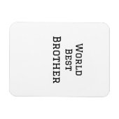 ワールドブラザー最高の追加ネーム文字スポーツ文字simpl マグネット (横)