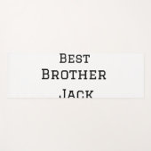 ワールドブラザー最高の追加ネーム文字スポーツ文字simpl ヨガマット (正面(横))