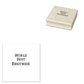 ワールドブラザー最高の追加ネーム文字スポーツ文字simpl ラバースタンプ (押印)