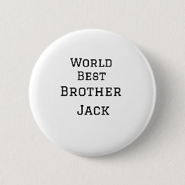 ワールドブラザー最高の追加ネーム文字スポーツ文字simpl 缶バッジ