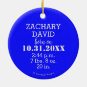 ワールドブルー誕生統計へ セラミックオーナメント (裏面)