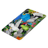 ワールドプレミアムマグネットのペットのパロット マグネット (左側)