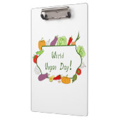 ワールドベジタリアンデイミニマリストかわいい クリップボード (左)