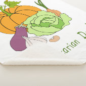 ワールドベジタリアンデイミニマリストかわいい シェルパブランケット (3/4)