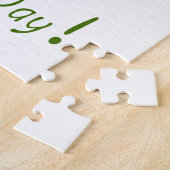 ワールドベジタリアンデイミニマリストかわいい ジグソーパズル (側面)