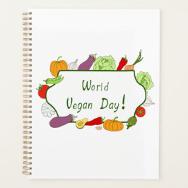 ワールドベジタリアンデイミニマリストかわいい プランナー手帳