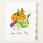 ワールドベジタリアンデイミニマリストかわいい プランナー手帳 (裏面)