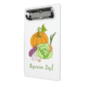 ワールドベジタリアンデイミニマリストかわいい ミニクリップボード (アングル2)