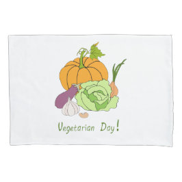 ワールドベジタリアンデイミニマリストかわいい 枕カバー