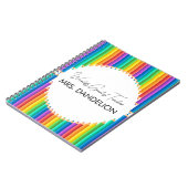 ワールドベスト先生レインボークレヨン学校 ノートブック (左側)