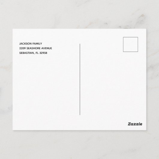 ワールドベビーフォト誕生はがきへようこそ ポストカード (裏面)