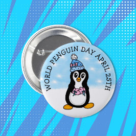 ワールドペンギンの日4月25日 缶バッジ
