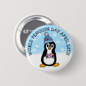 ワールドペンギンの日4月25日 缶バッジ (正面&裏面)