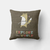 ワールドボーホキツネキッズを探索 クッション (裏面)