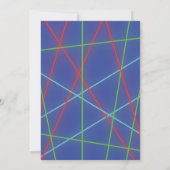 ワールドボール レーザータグ アーケードゲーム バースデー 招待状 (裏面)