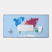 ワールドマッカラフルプ デスクマット (キーボード&マウス)