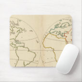 ワールドマップのアウトライン マウスパッド (マウス)