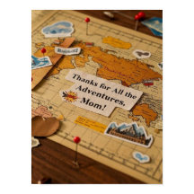 ワールドマップのハートピンとランドマーク