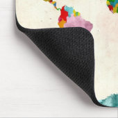 ワールドマップの水の色 マウスパッド (コーナー)