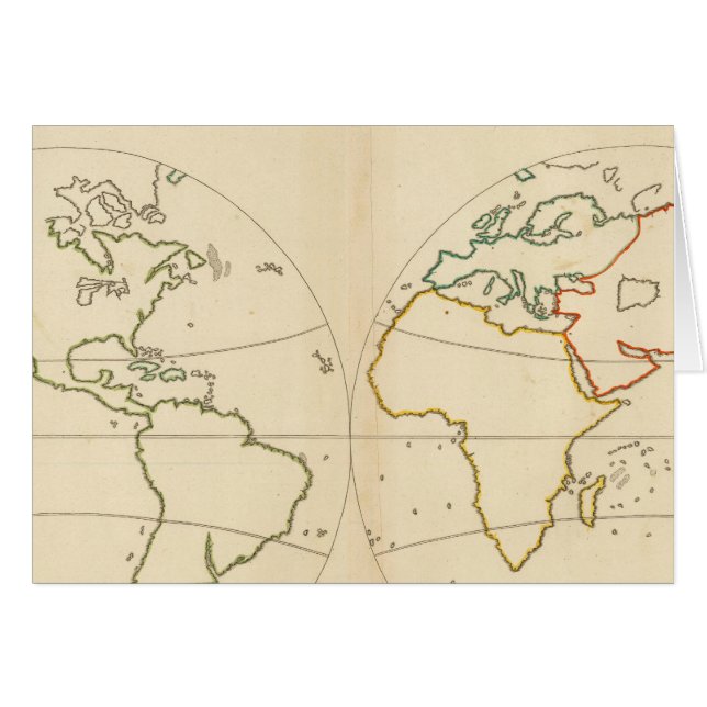 ワールドマップアウトライン (正面横)