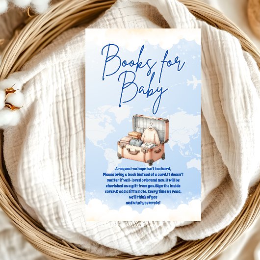 ワールドマップアドベンチャーがベビーに向けて本を待つ エンクロージャーカード