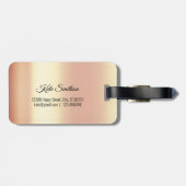 ワールドマップアドレスアドベンチャー開始金ゴールドサンゴ ラゲッジタグ (裏面横)