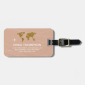 ワールドマップオンダスティバラカスタムトラベラー名 ラゲッジタグ (正面横)