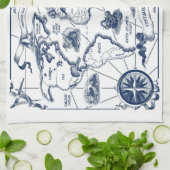 ワールドマップキッチンタオル キッチンタオル (折り畳み)